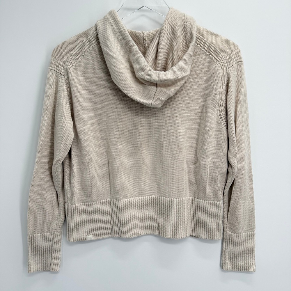 Lululemon Double Knit Sweater Hoodie Size XS/S Cashmere Blend Pullover Cream - Picture 3 of 7